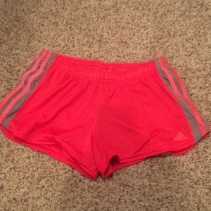 Adidas mesh shorts.